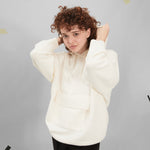Carica l'immagine nel visualizzatore di Gallery, KNITTED HOODIE WORN 1