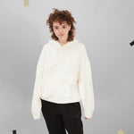 Carica l'immagine nel visualizzatore di Gallery, KNITTED HOODIE WORN 2