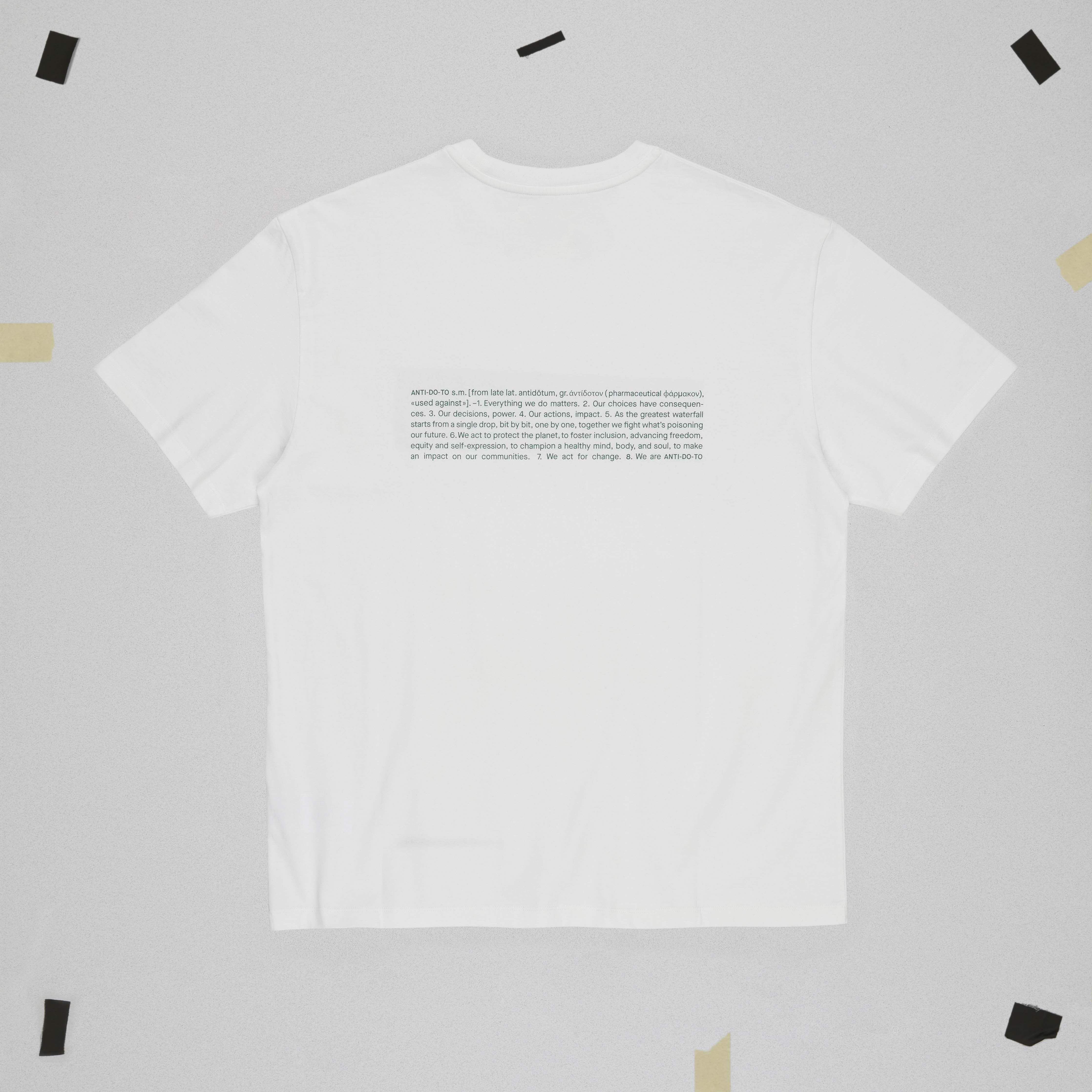 MANIFESTO T-SHIRT STILL LIFE BACK