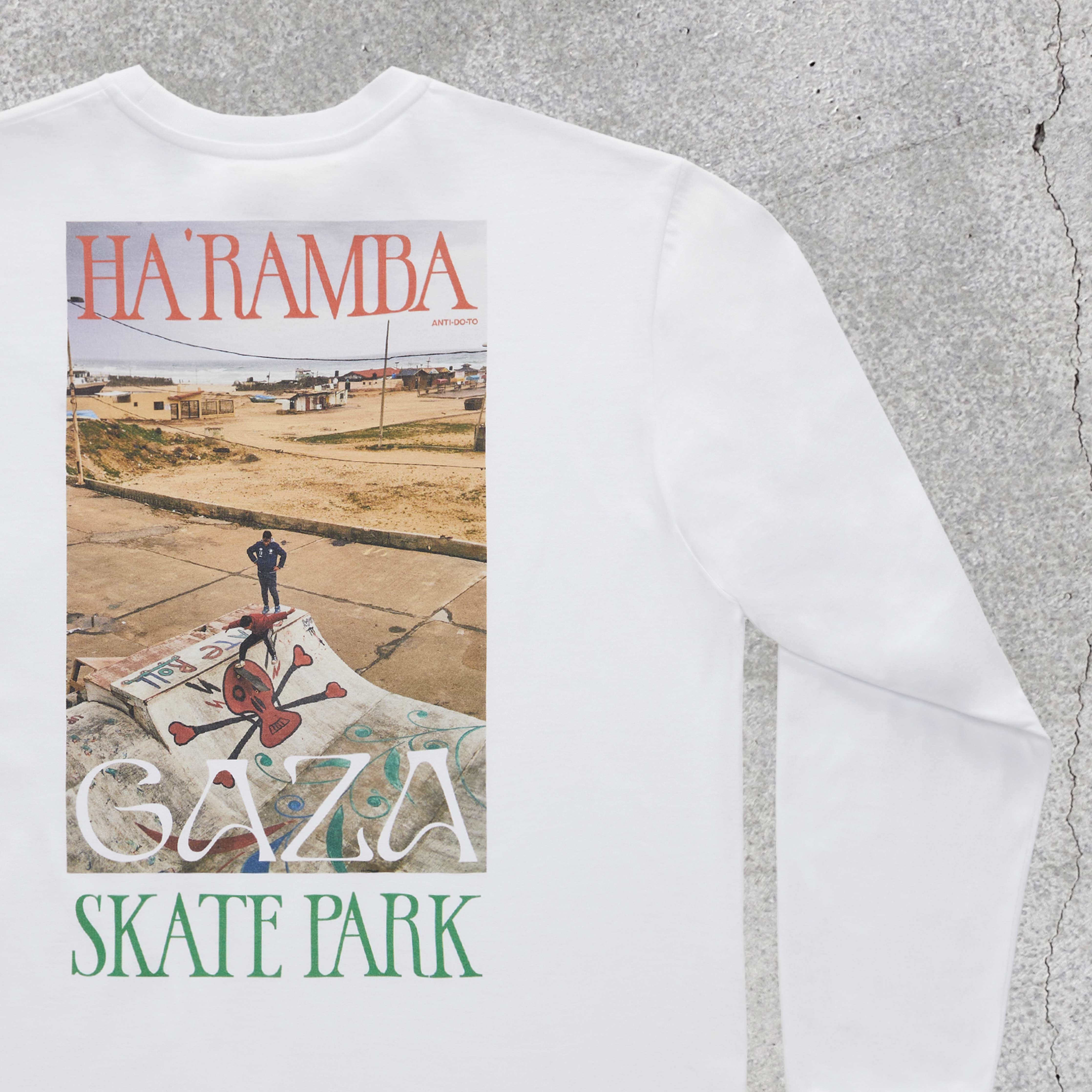 HA'RAMBA HYPHENS LONG SLEEVE T-SHIRT STILL LIFE DETAIL