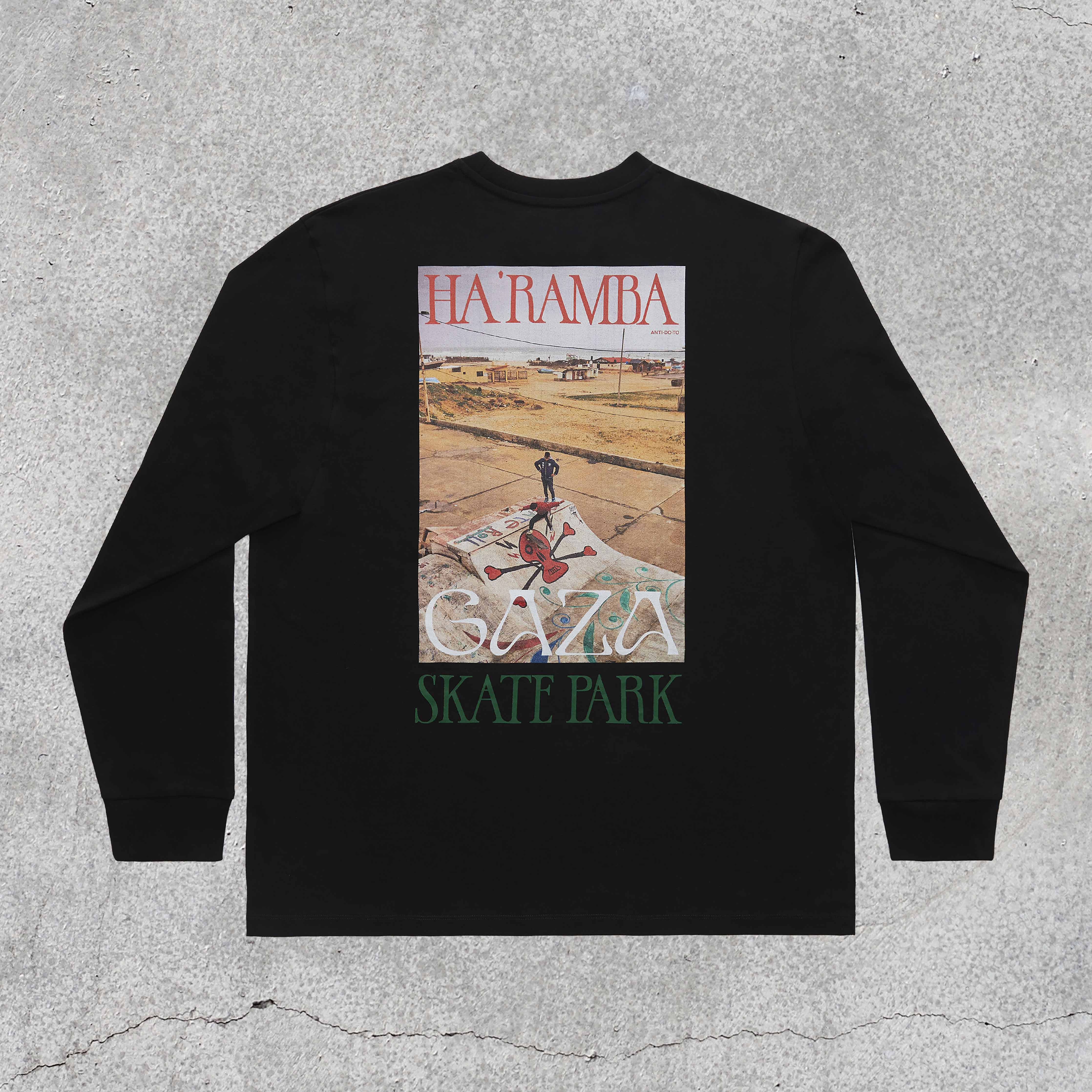 HA'RAMBA HYPHENS LONG SLEEVE T-SHIRT STILL LIFE BACK