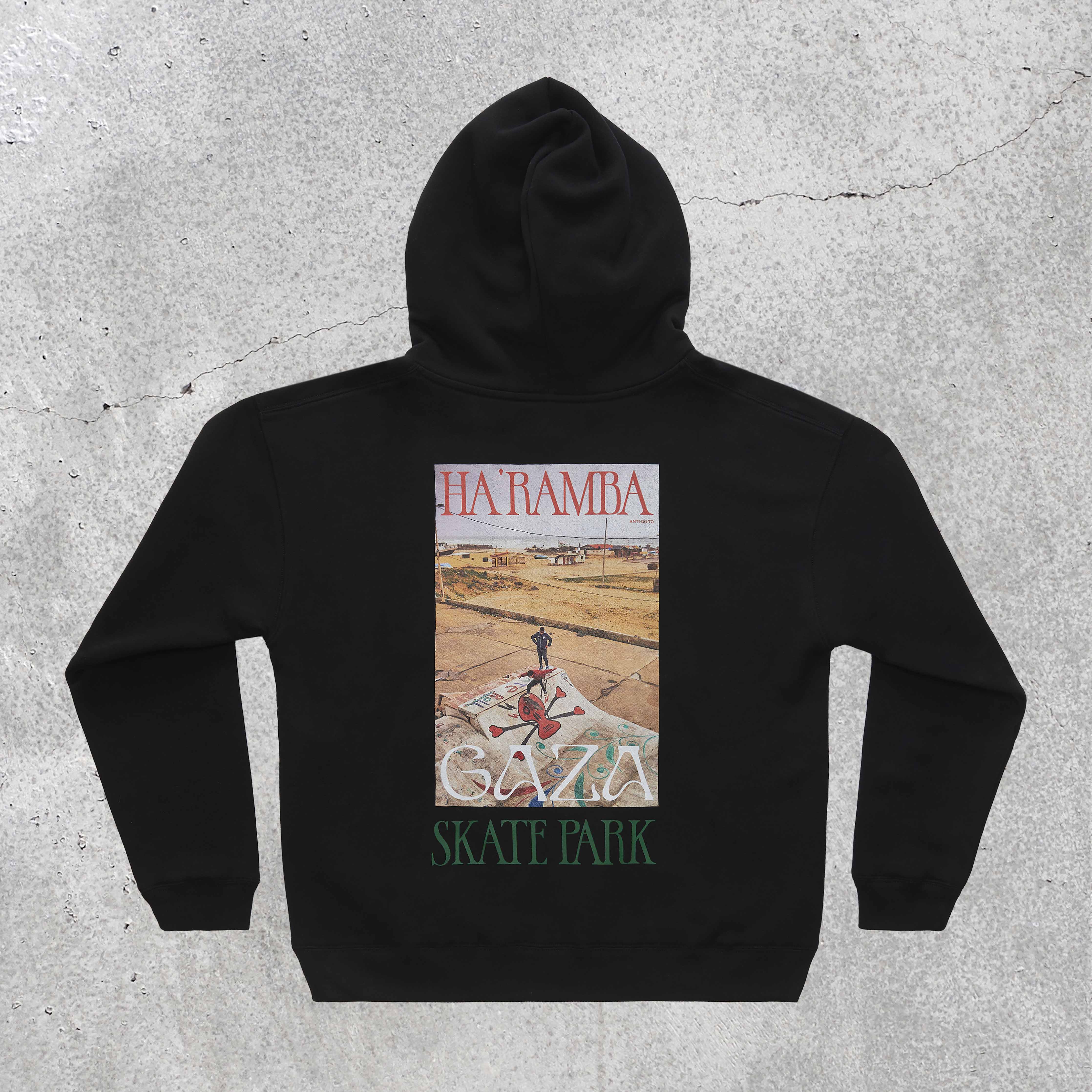 HA'RAMBA HYPHENS HOODIE STILL LIFE BACK