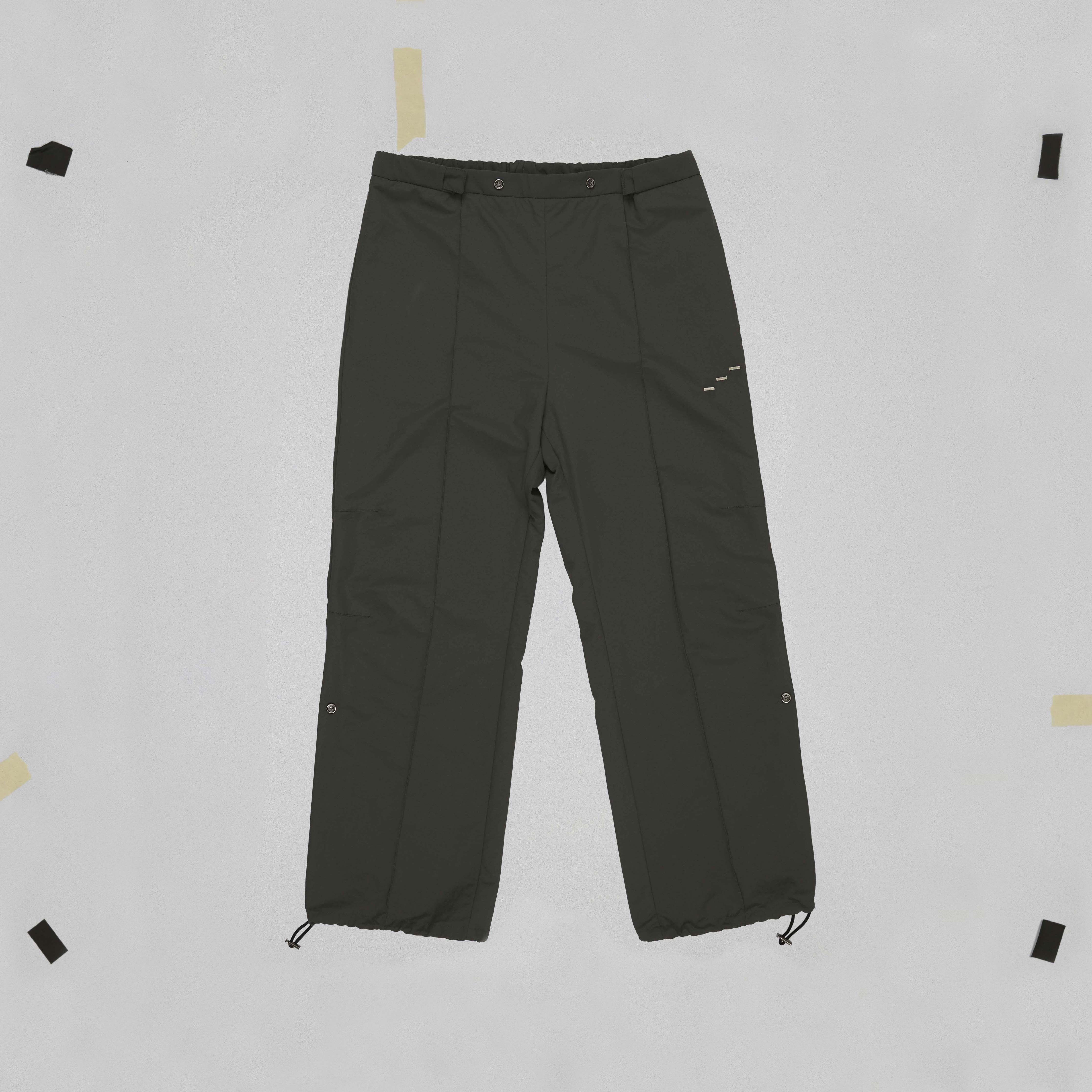 WATERPROOF ADJUSTABLE TRACK PANTS STILL LIFE FRONT